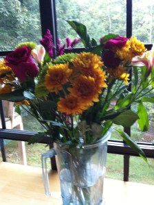 Flowers in the Vitamix. That's how we roll:)