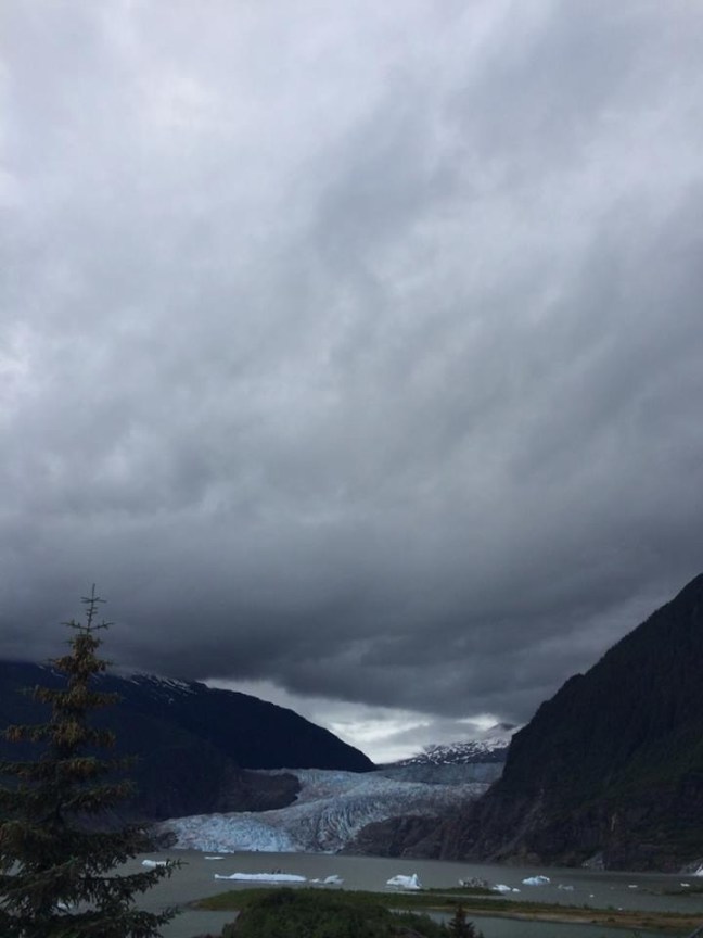 This was from a hike around the Mendenhall Glacier outside Juneau and there's a story to tell about that day!