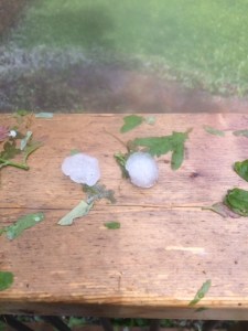 Big hail, too!