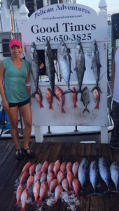 I find this funny - I was the only vegetarian on the trip and I happened to catch the biggest fish of the day:)